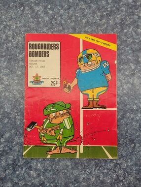 Vintage CFL Football Programs. Two (2) Booklets. October 1965 + 1964.